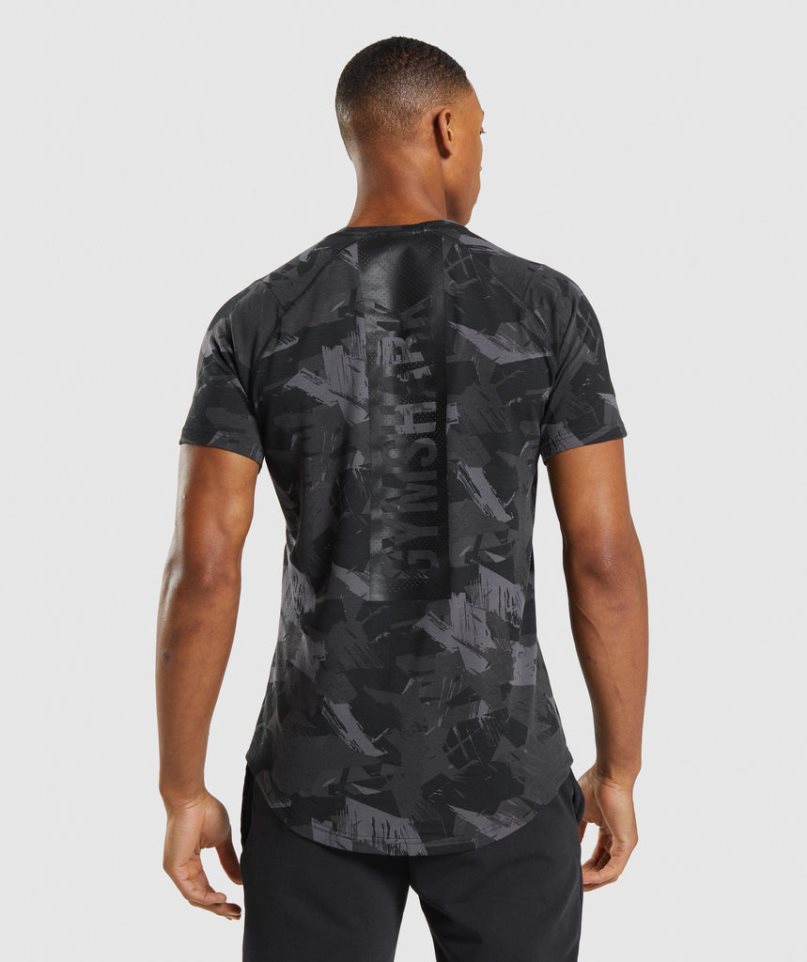 Men's Gymshark Bold T-Shirts Camo | NZ 4YDLEM